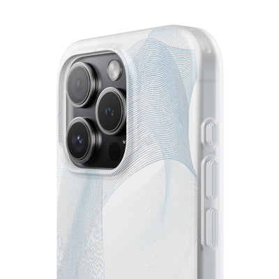 White Lite Phone Case for iPhone - Arctic Line Current