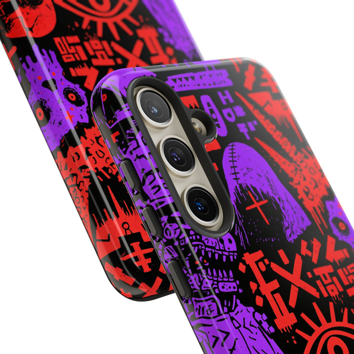 Underground Cyber Glyphs · Tough Phone Case for Samsung · Black