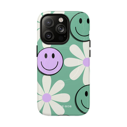 Smiley Daisy Glow iPhone 14 Pro Cover - Tough+