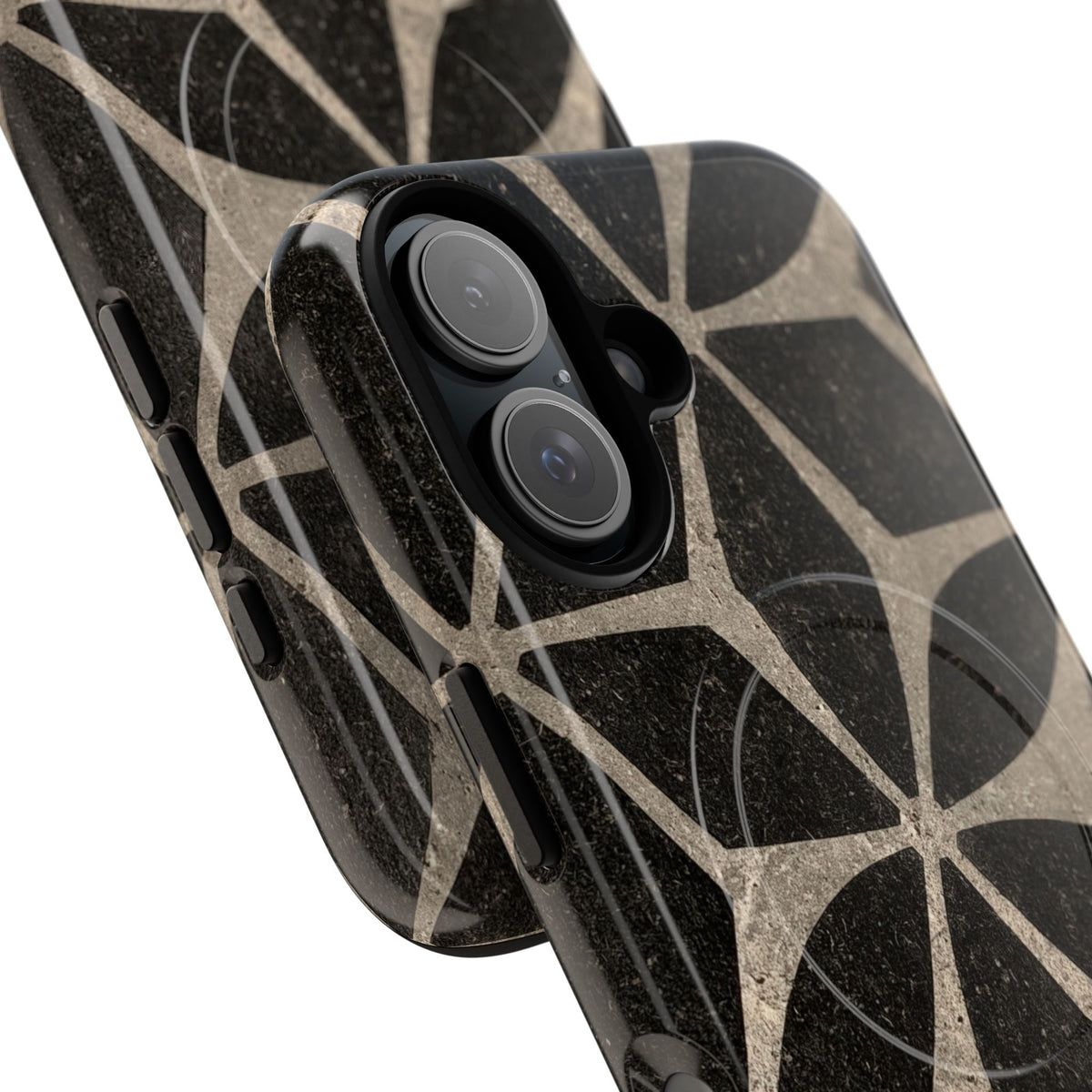 Concrete Mosaic Star · Tough 2.0 Magnetic Phone Case for iPhone · Black