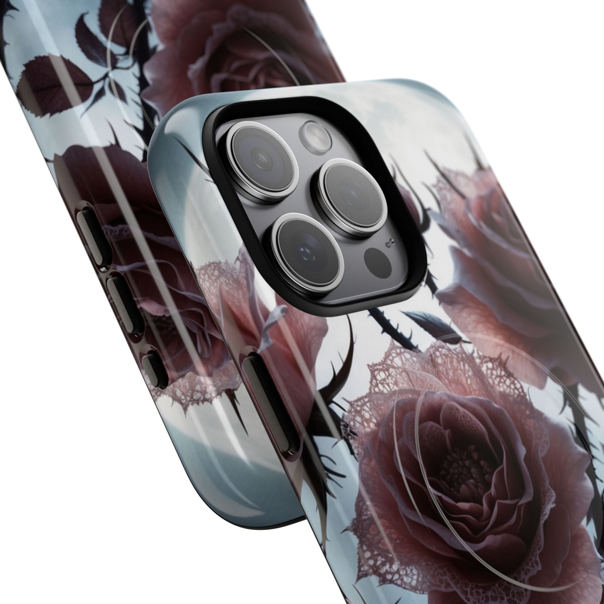 Lunar Lace Petals · Tough+ Handyhülle für iPhone · Magsafe