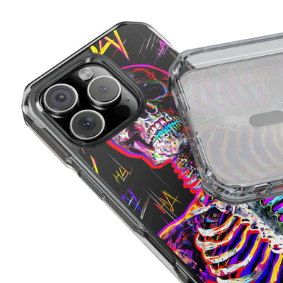 Neon Glitch Skeleton · Impact Custodia per iPhone · Magsafe