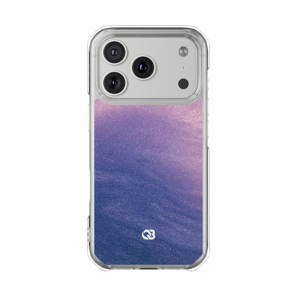 Ethereal Violet Glow · Clear Impact Magnetic Phone Case for iPhone · Purple