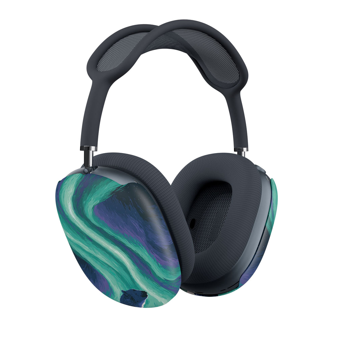 Arctic Aurora Bear · Hard Case for AirPods Max · Teal