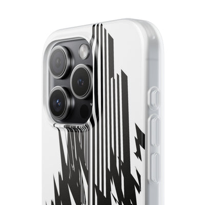 White Lite Phone Case for iPhone - Shattered Vector Spire