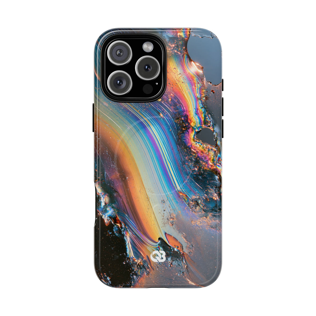 Prismatic Aura Flow · Tough 2.0 Magnetic Phone Case for iPhone · Blue