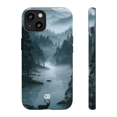 Silent Nordic Fjord · Tough Phone Case for iPhone · Blue