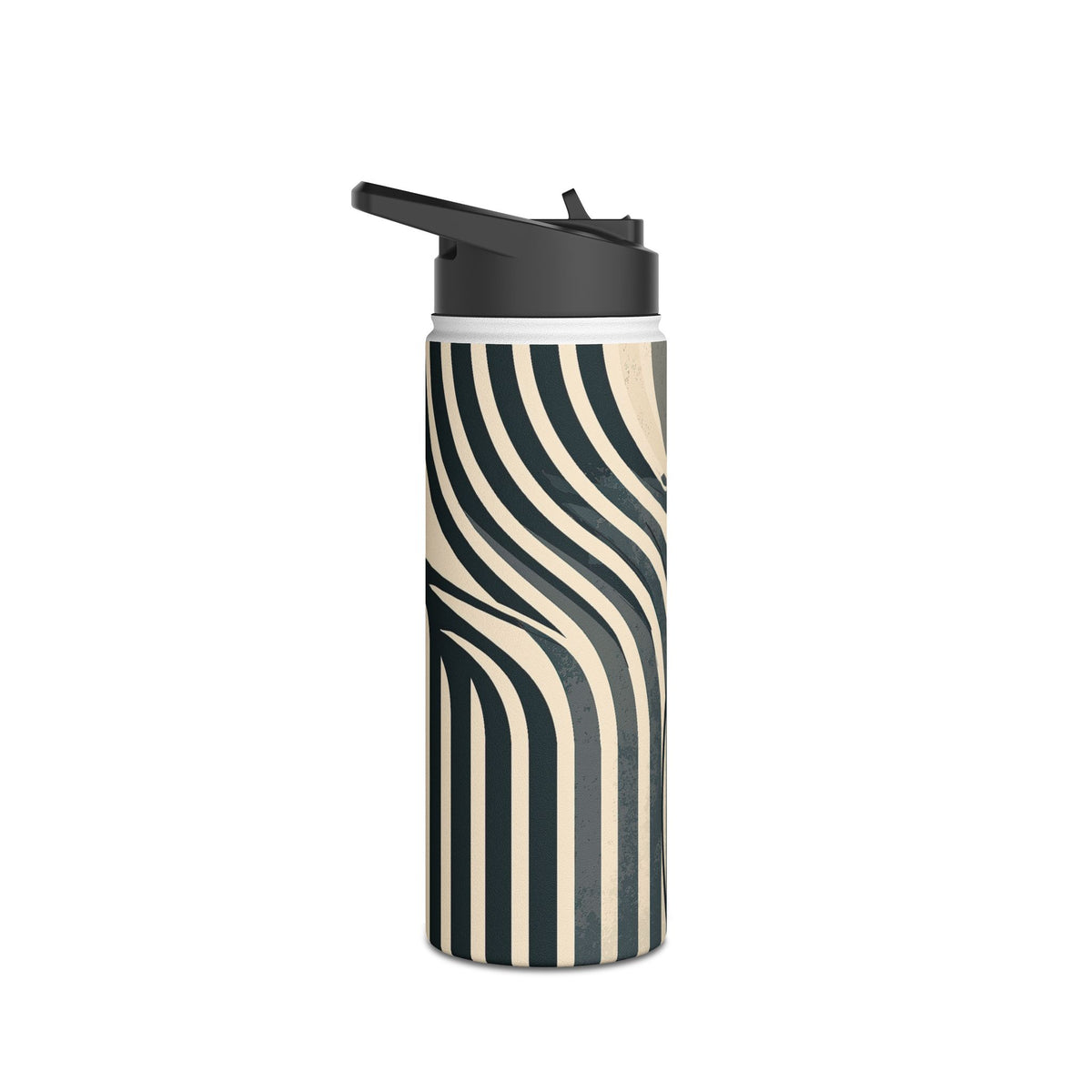 Modernist Poppy · Insulated Water Bottle · Beige