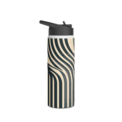 Modernist Poppy · Insulated Water Bottle · Beige
