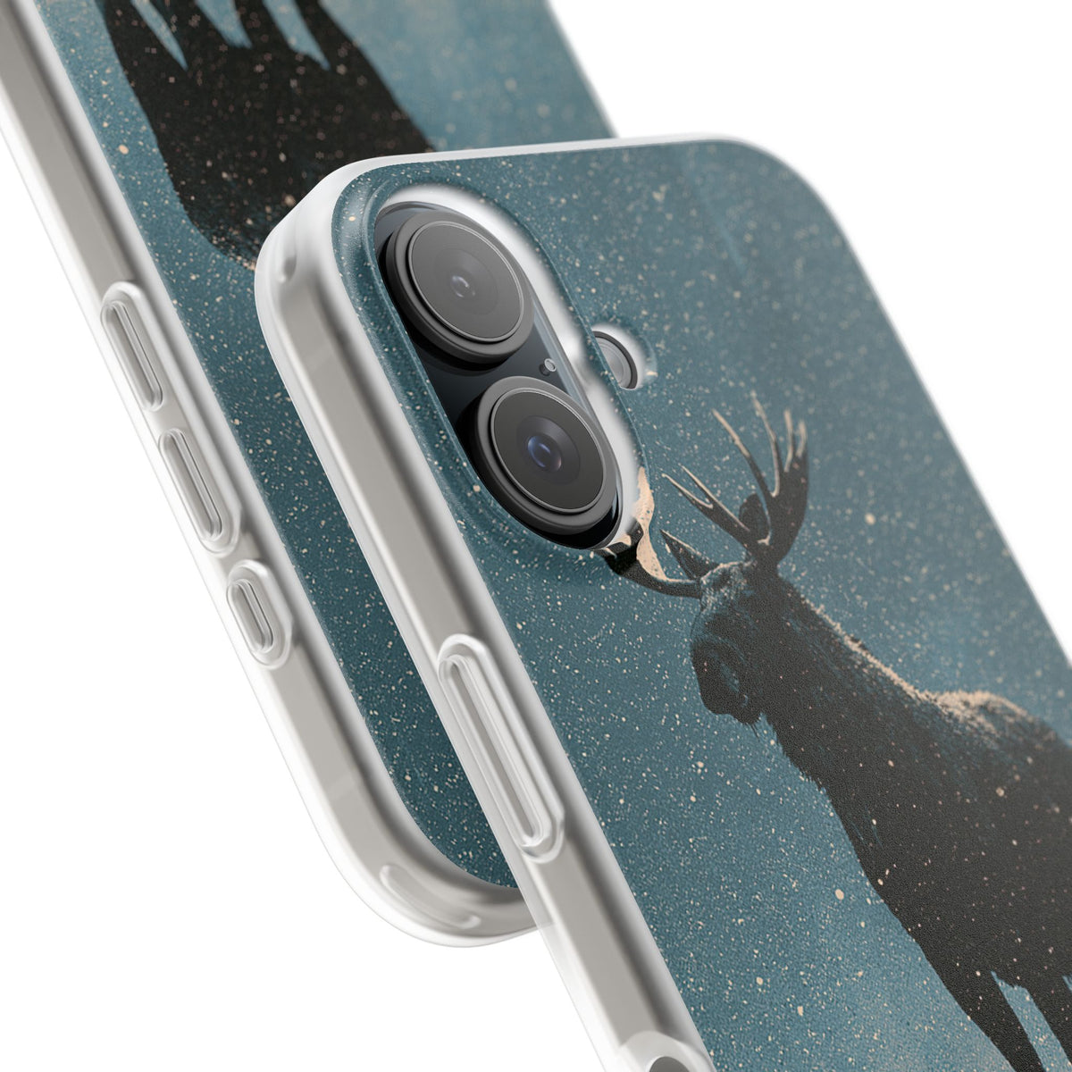 Nordic Boreal Moose · Lite Phone Case for iPhone ·  Blue