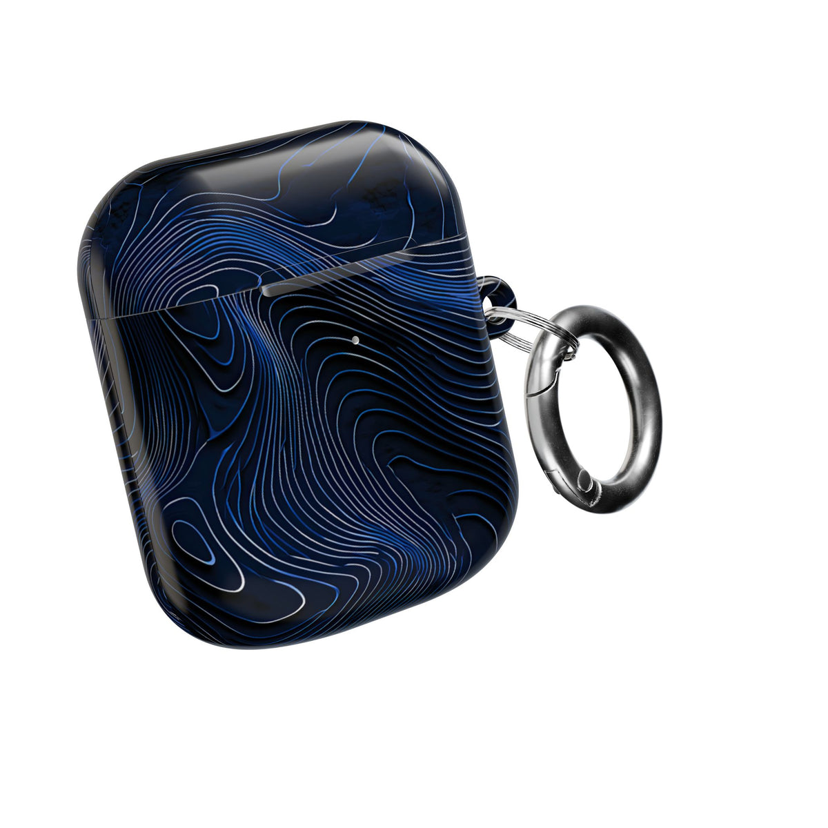 Midnight Topography · Hard Case for AirPods & AirPods Pro · Blue