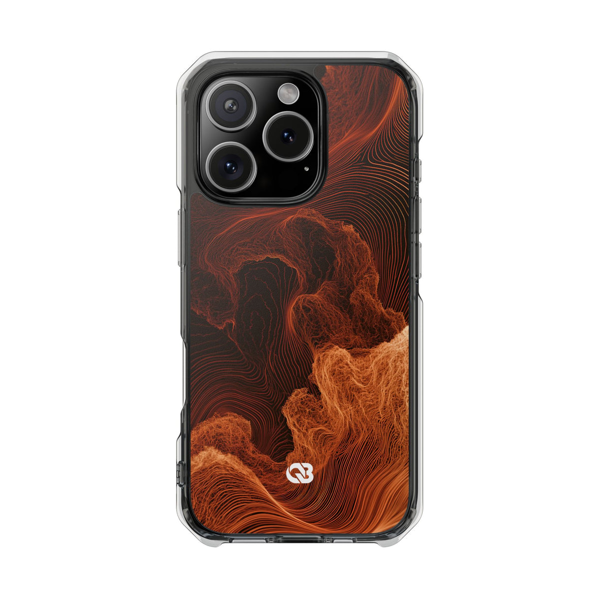 Amber Filament · Clear Impact Magnetic Phone Case for iPhone · Orange
