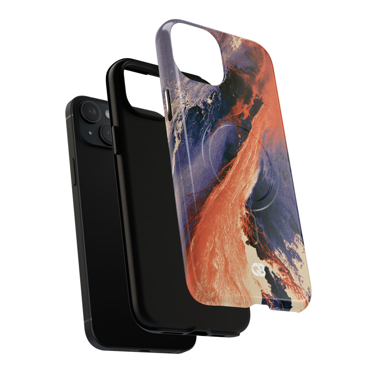 Solar Aura Drift · Tough 2.0 Magnetic Phone Case for iPhone · Orange