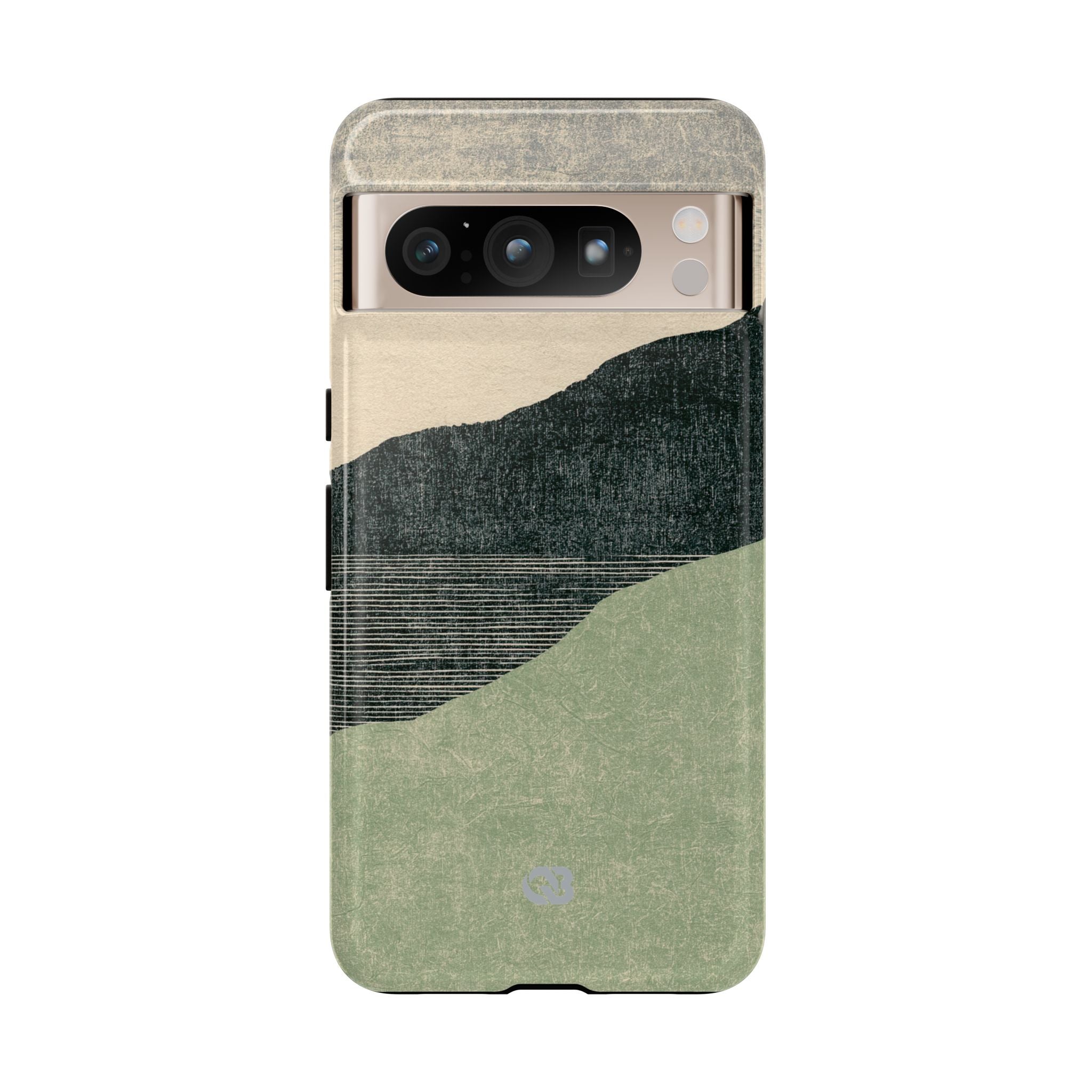 Green Tough Phone Case for Google Pixel - Moss Ridge Grain