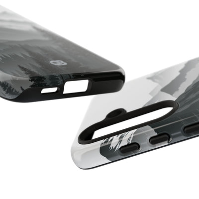 Grey Tough Phone Case for Samsung - Granite Ridge Mist