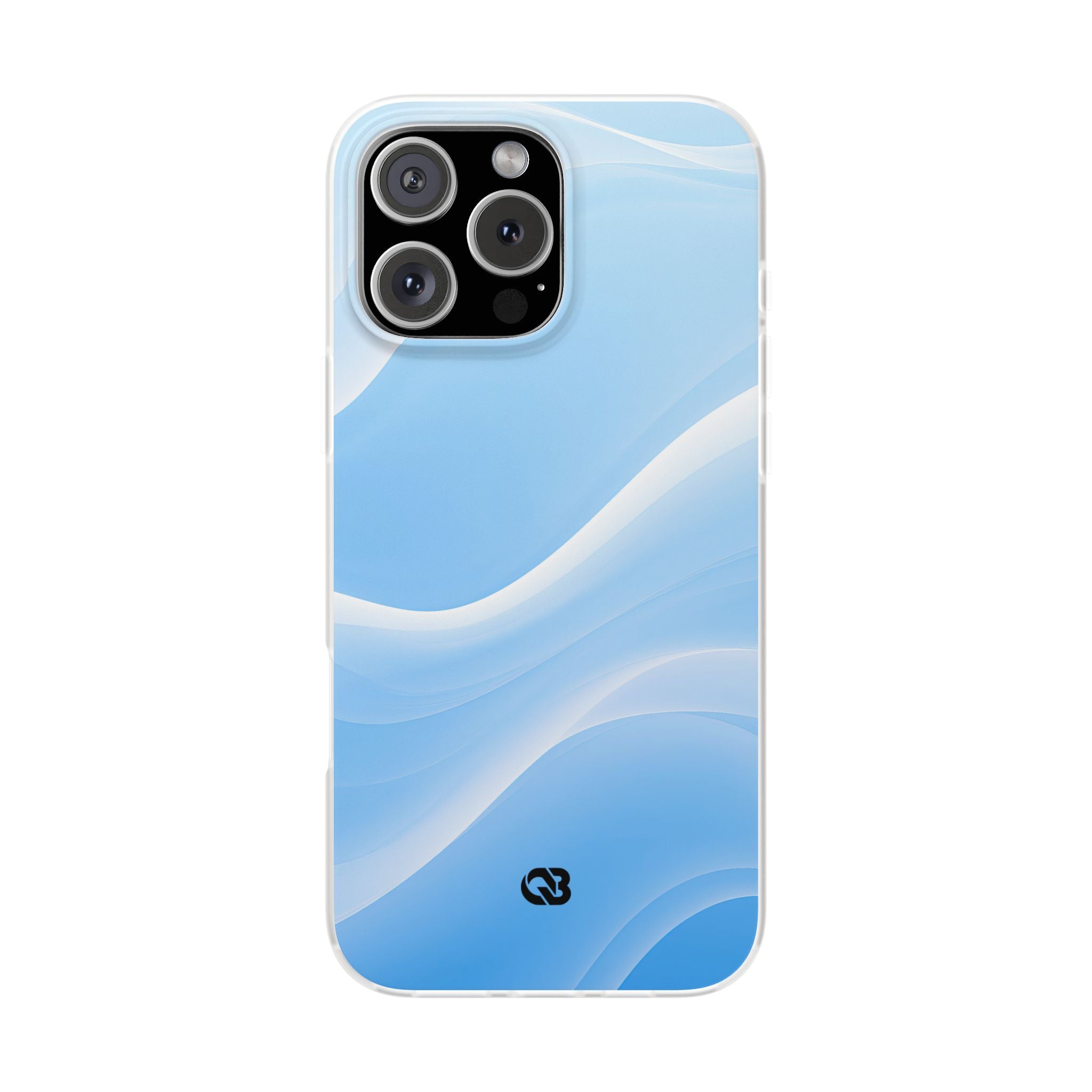 Blue Lite Phone Case for iPhone - Glacial Blue Silk