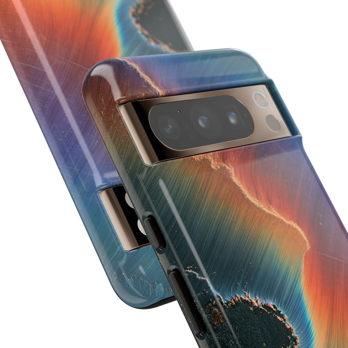Prismatic Aura Shift · Tough Phone Case for Pixel ·  Blue