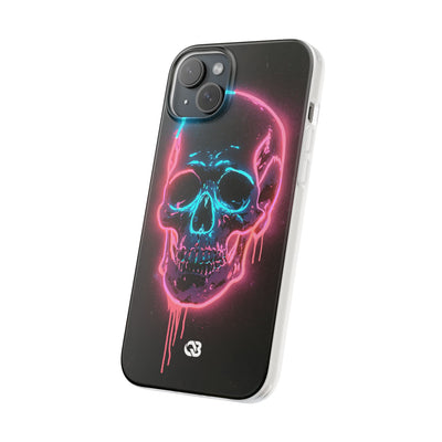 Neon Drip Skull · Lite Phone Case for iPhone ·  Black