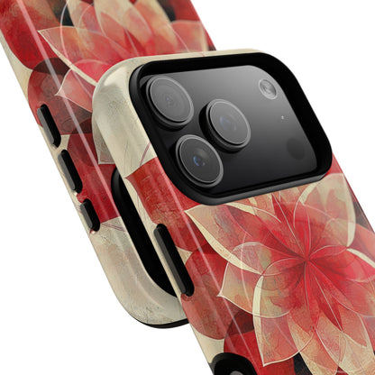 Crimson Bloom iPhone 17 Pro Case - Tough+ - CASE•BOB
