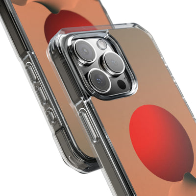 Crimson Sol Ridge · Clear Impact Magnetic Phone Case for iPhone · Red