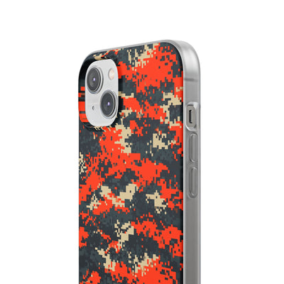 Signal Pixel Camo · Lite Phone Case for iPhone ·  Orange