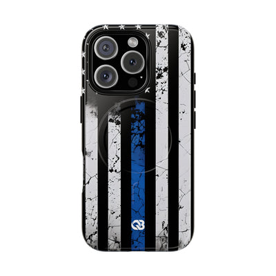 Gritty Cobalt Flag · Tough+ Phone Case for iPhone · Magsafe
