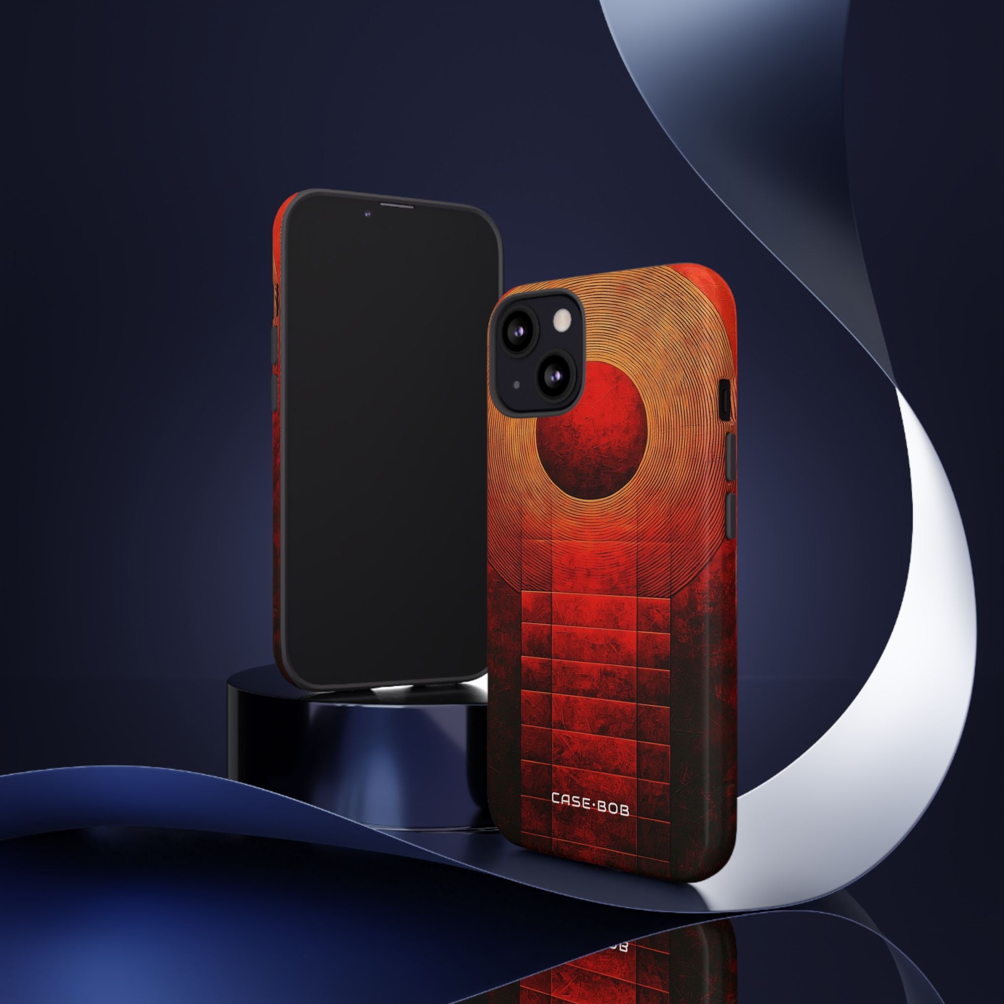 Crimson Orbit iPhone 13 Case - Tough