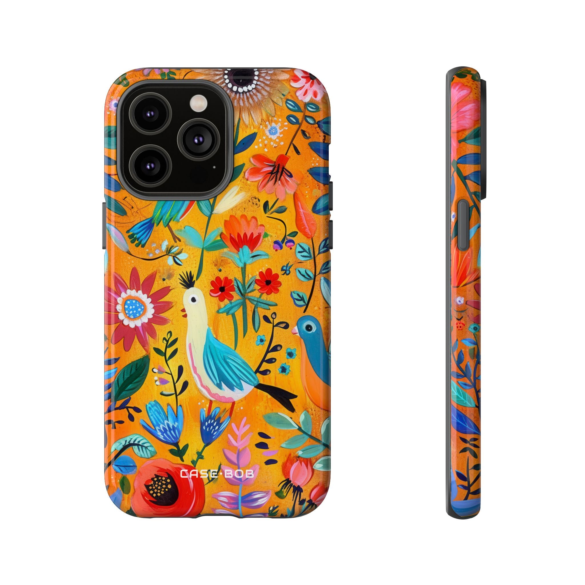 Colorful Birds Bloom iPhone 14 Pro Max Case - Tough