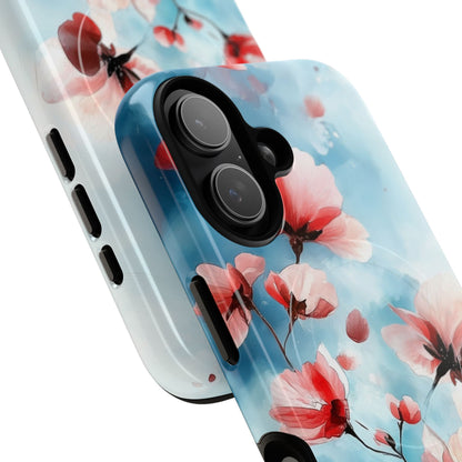 Pink Blossom Drift iPhone 17 Case - Tough+ - CASE•BOB