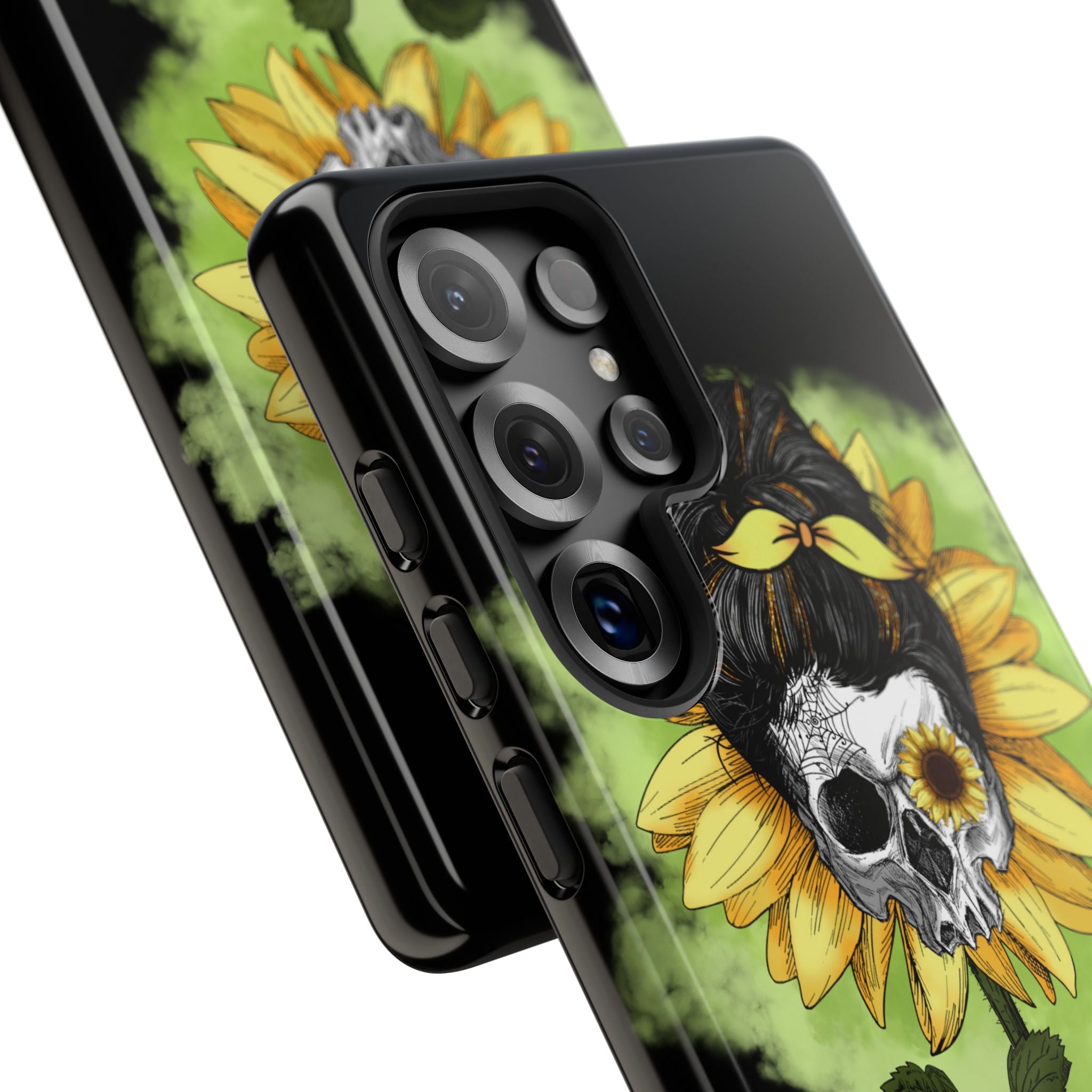 Sunflower Skull Samsung S25 Ultra Case - Tough