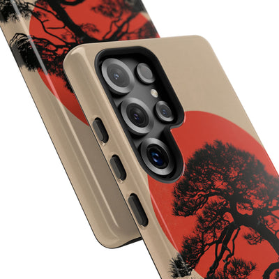 Crimson Pine Solitude · Tough Phone Case for Samsung · Beige