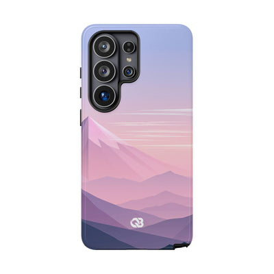 Purple Tough Phone Case for Samsung - Lavender Alpine Dawn