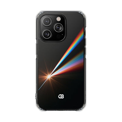 Spectral Refraction · Clear Impact Magnetic Phone Case for iPhone · Black