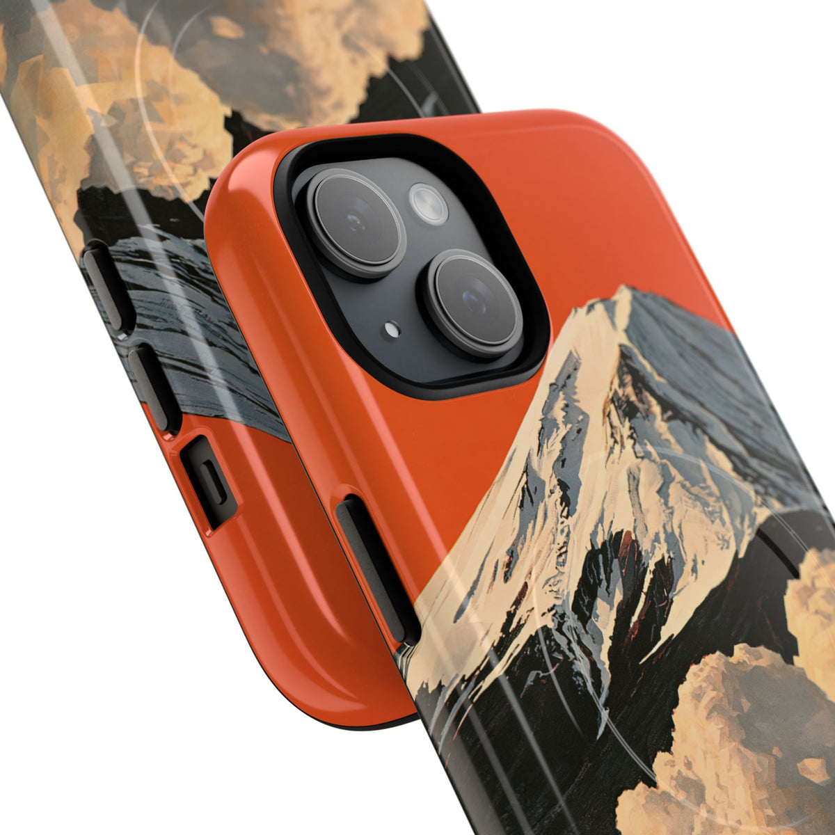 Sacred Peak Fuji · Tough 2.0 Magnetic Phone Case for iPhone · Orange