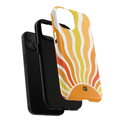 Amber Solar Waves · Tough+ Phone Case for iPhone · Magsafe