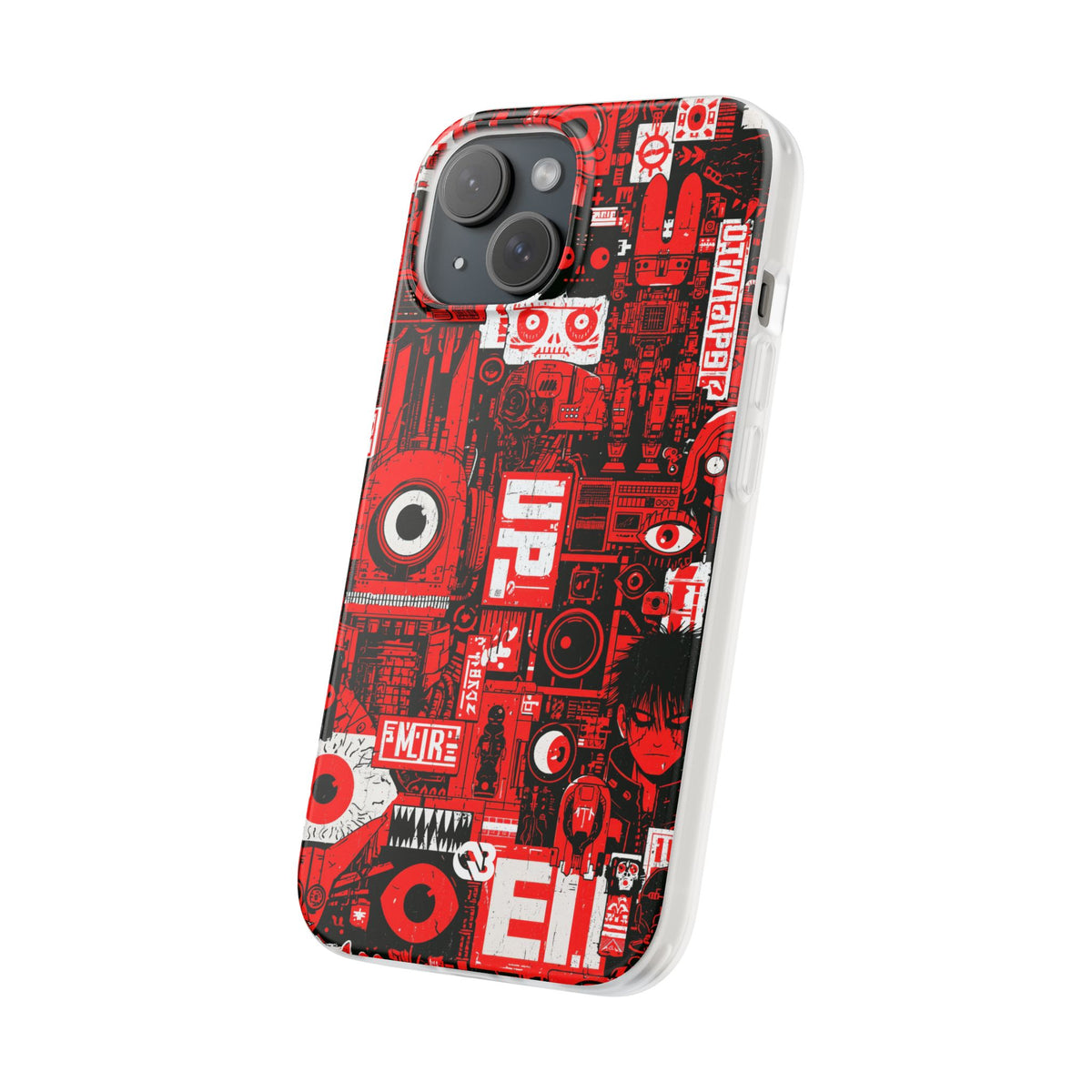 Neo Mecha Collage · Lite Phone Case for iPhone ·  Red