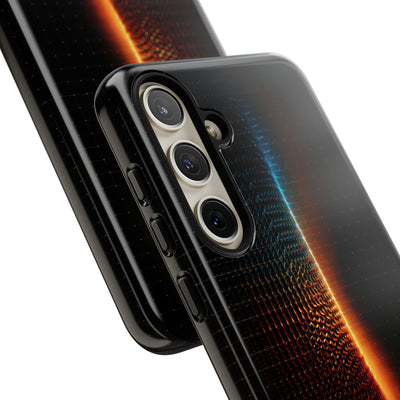 Luminous Refraction Grid · Tough Phone Case for Samsung · Black