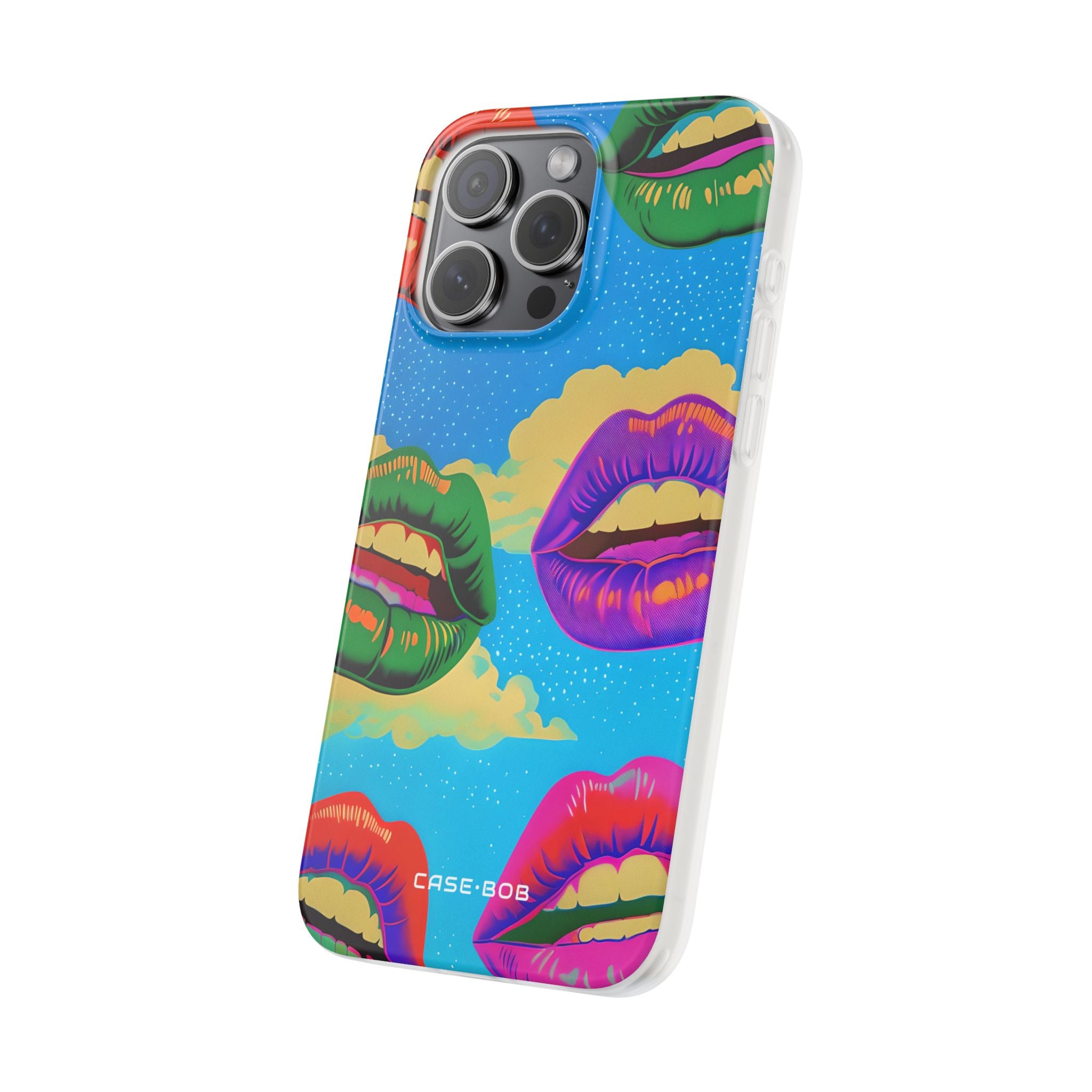 Bunte Lipscape iPhone 15 Pro Max Case - Soft