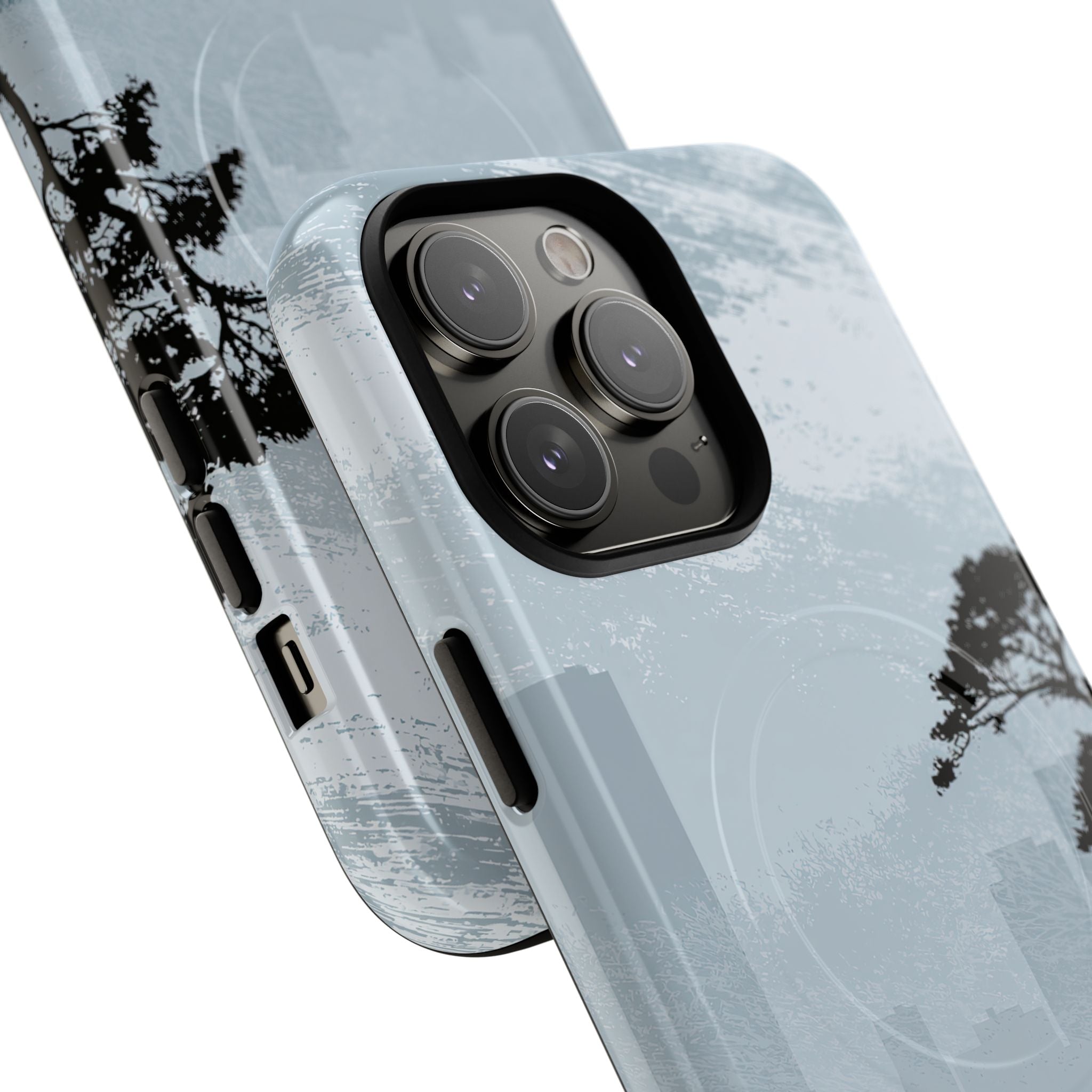Grey Tough 2.0 Magsafe Phone Case for iPhone - Steel Slate Zen