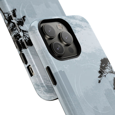 Grey Tough 2.0 Magsafe Phone Case for iPhone - Steel Slate Zen