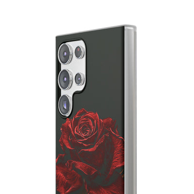 Crimson Noir Rose · Lite Phone Case for Samsung · Black