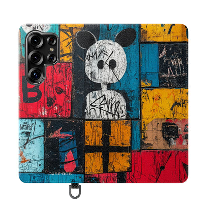 White Orb Graffiti - Samsung S25 Ultra Case - Wallet