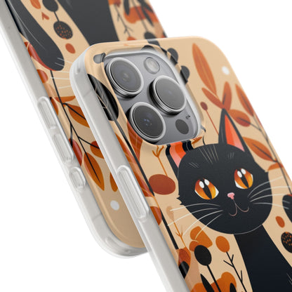 Schwarze Katze Glow iPhone 15 Pro Max Case - Soft