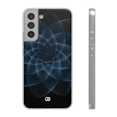 Blue Lite Phone Case for Samsung - Cobalt Geometric Bloom