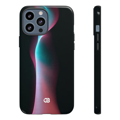Neon Pixel Flow · Tough Phone Case for iPhone · Black