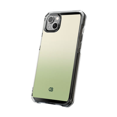 Muted Sage Ombre · Clear Impact Magnetic Phone Case for iPhone · Green