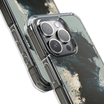 Ashen Dissolution · Clear Impact Magnetic Phone Case for iPhone ·  Black