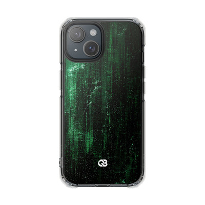 Emerald Void · Clear Impact Magnetic Phone Case for iPhone ·  Green
