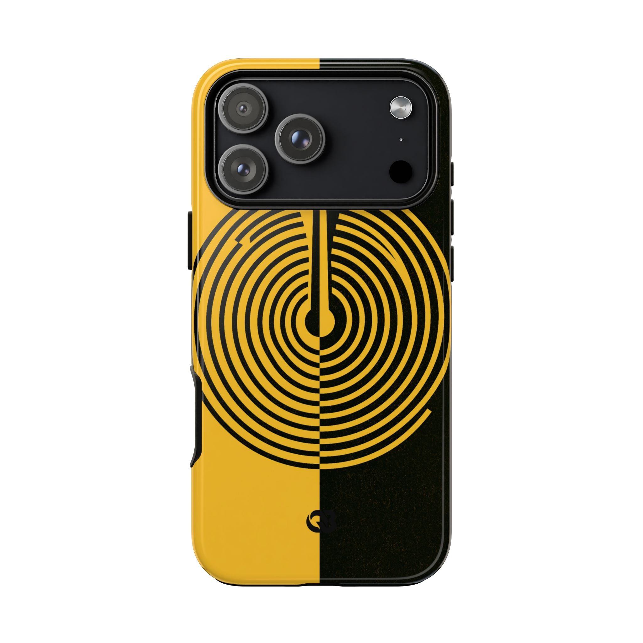 Yellow Tough Phone Case for iPhone - Voltage Sector Pulse