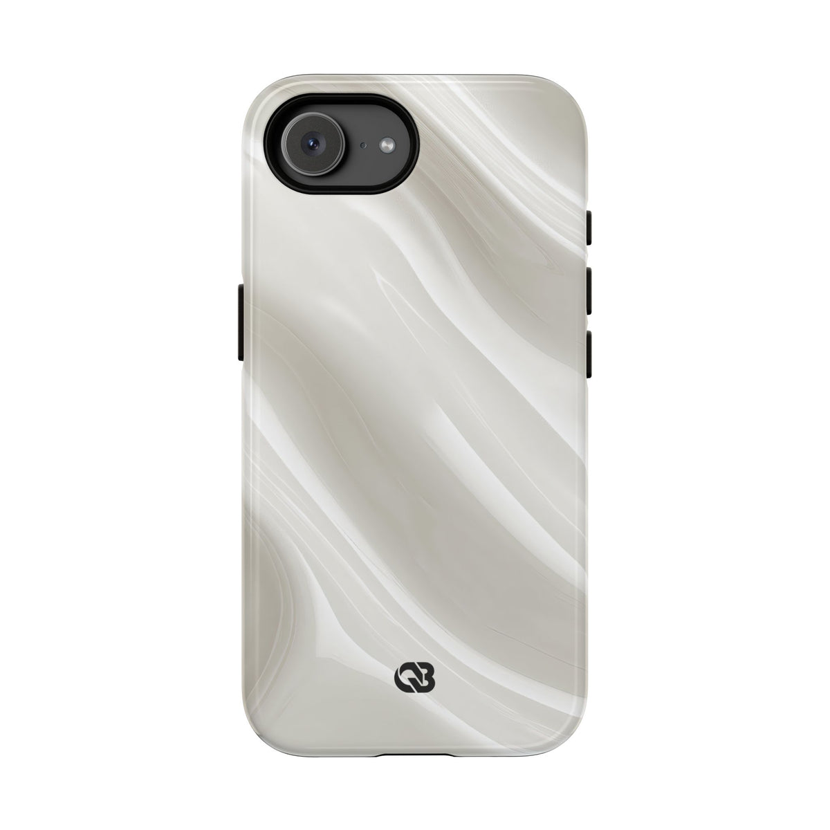 Liquid Enamel Fold · Tough Phone Case for iPhone · White
